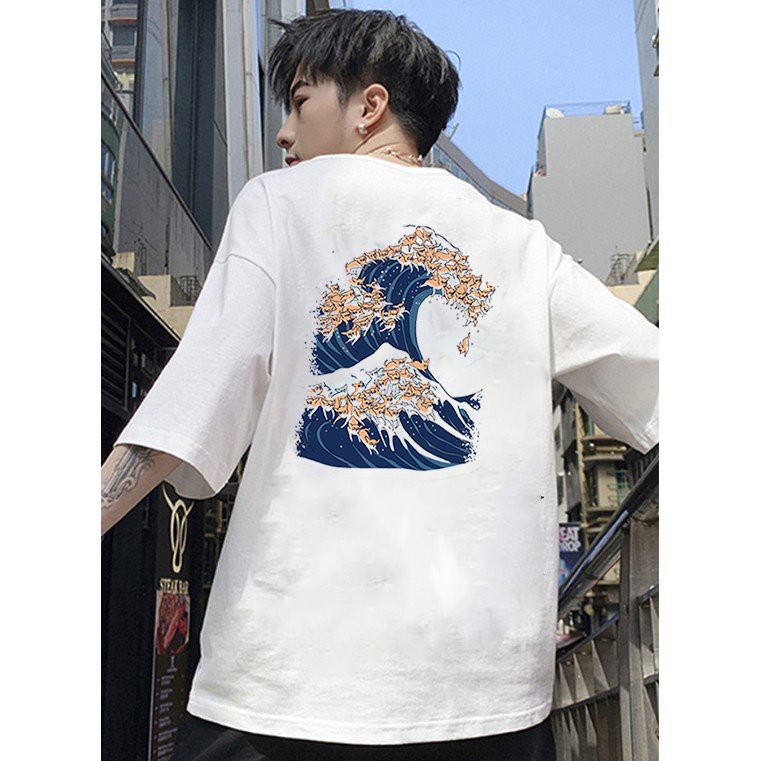 Áo thun unisex form rộng Nhật Bản đẹp độc lạ phong cách cá tính vải dày mịn 2019T2378