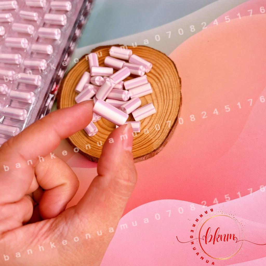 Combo 5 dây kẹo dẻo sữa khoai môn Hongkong dây 20 viên 12gam