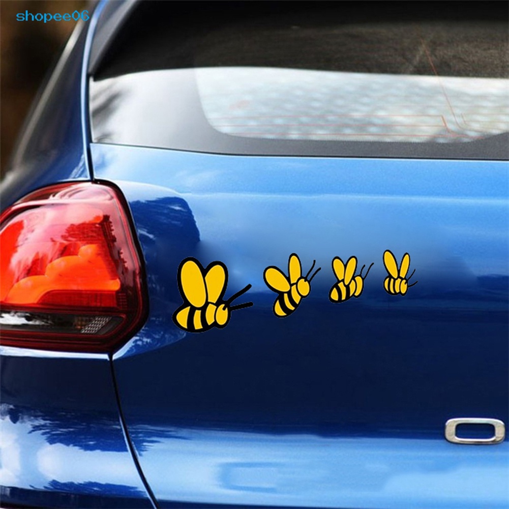 Miếng dán trang trí xe hơi hình chú ong sáng tạo