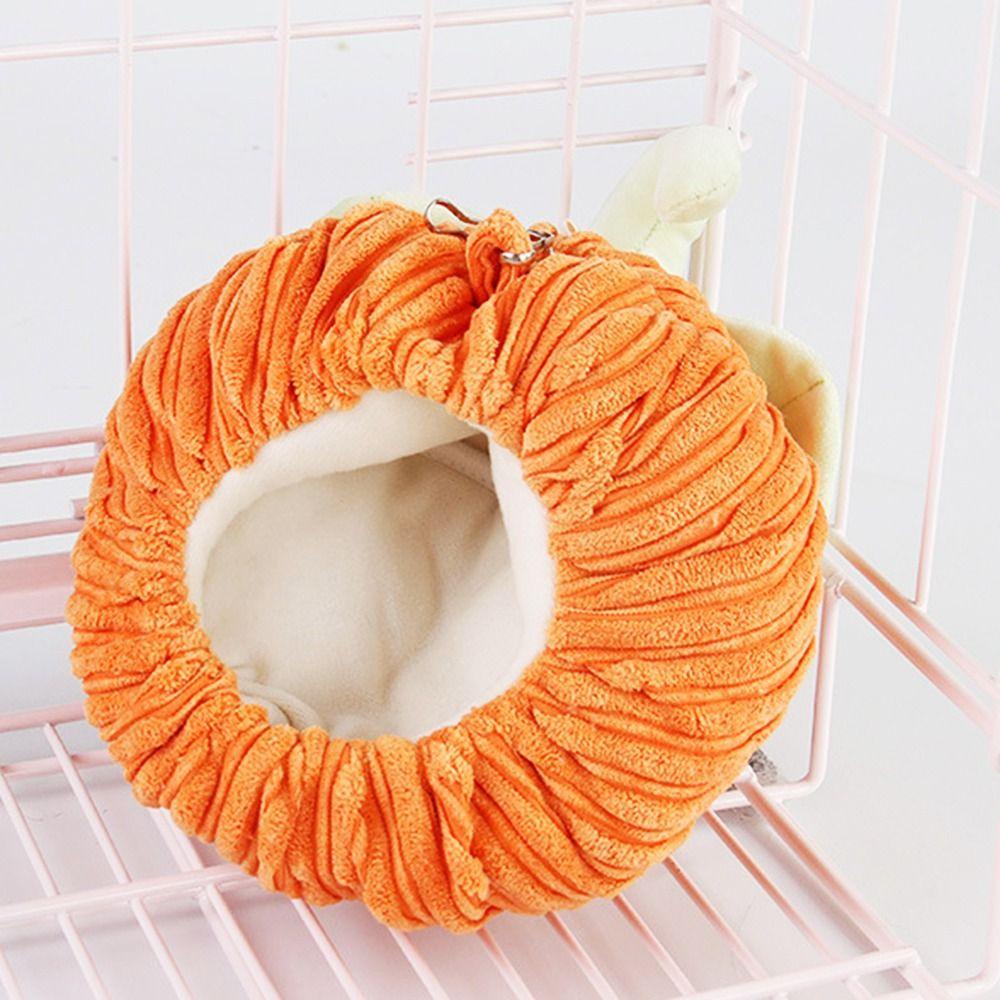 Nhà Đệm Mềm Ấm Áp Hình Bí Ngô Cho Chuột Hamster