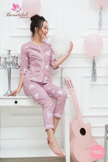 Bộ Thô cao cấp mặc nhà nữ CÀI CÚC