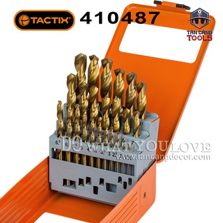 BỘ MŨI KHOAN KIM LOẠI 25 CHI TIẾT TACTIX 410487
