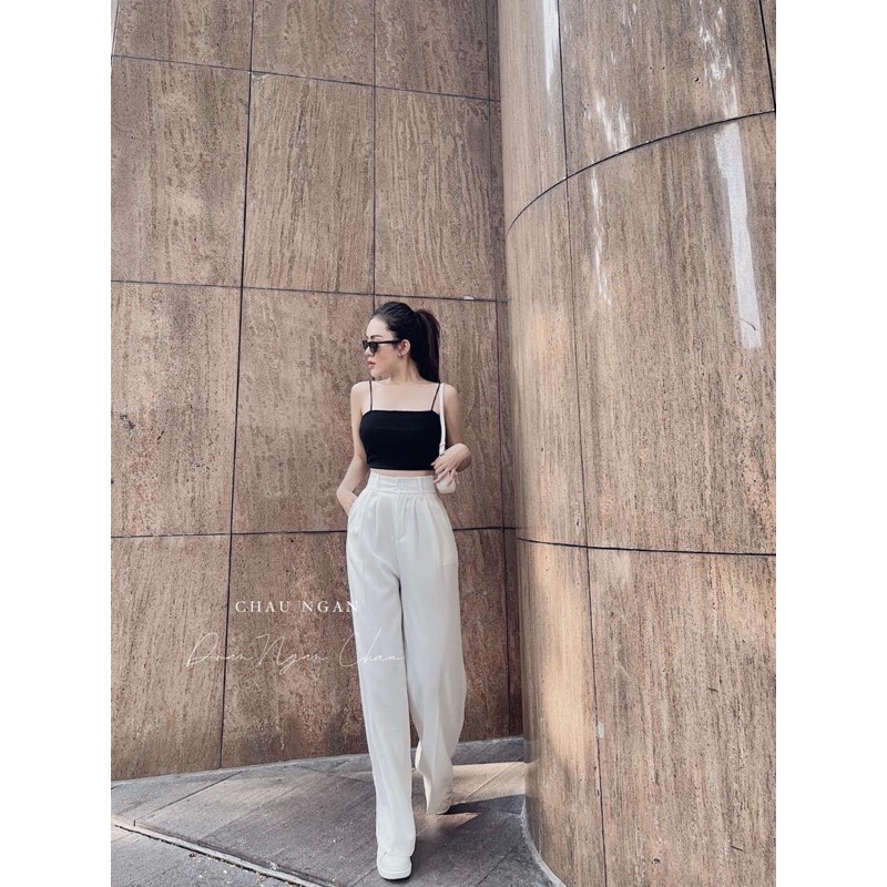 SET QUẦN ỐNG SUÔNG VỚI ÁO HAI DÂY MẢNH | BigBuy360 - bigbuy360.vn