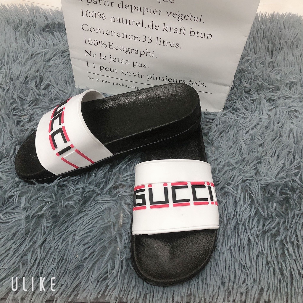 [FREESHIP]Dép Thời Trang  Quai Ngang Nam Cao Cấp GUCCI Bản Đế Super Độn 3 cm Chiều Cao