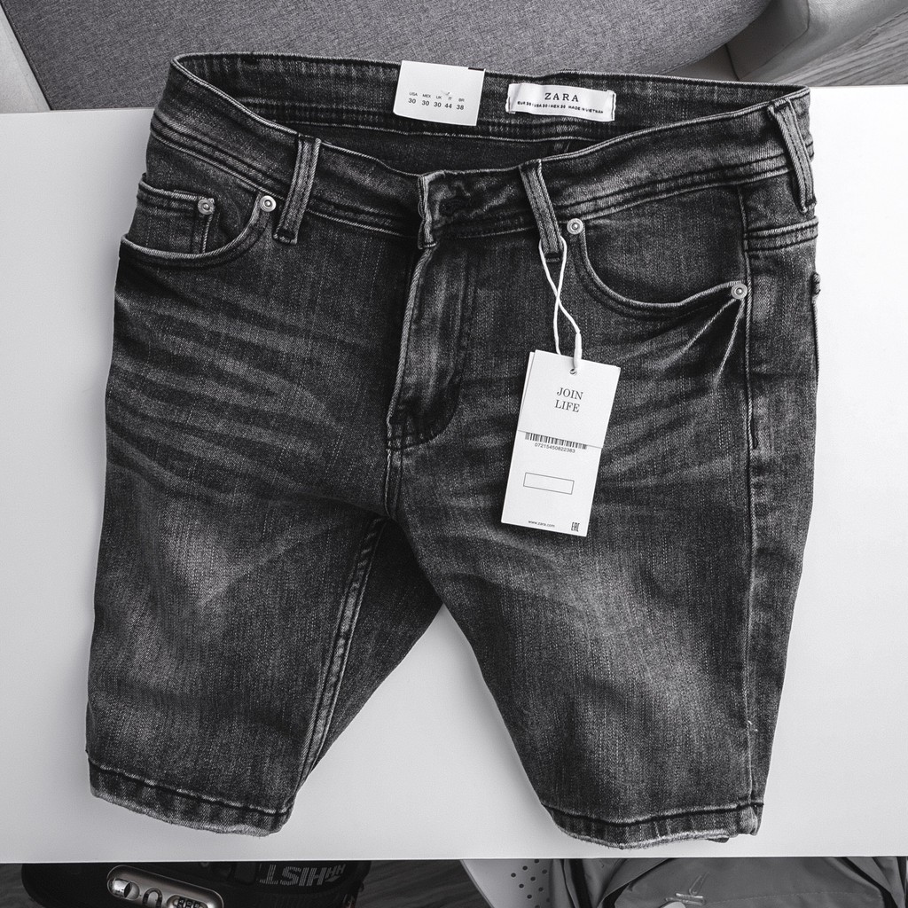 Quần short nam ZARA thời trang cao cấp màu XÁM NHẠT - Phong Cách Thời Thượng