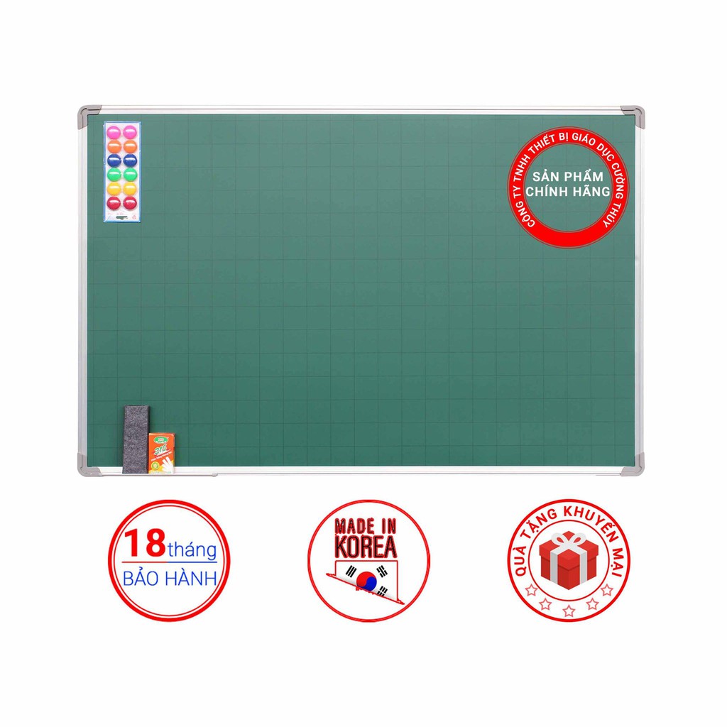Bảng từ xanh KT: 60x80cm dòng Standard - Bảng Cường Thúy,