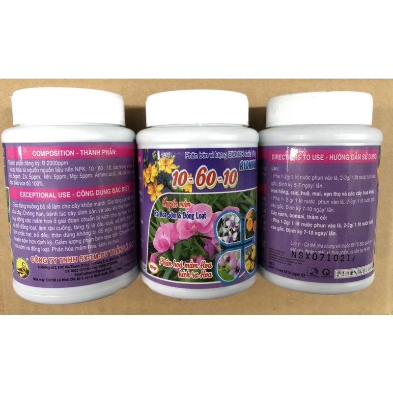 Kích Thích Ra Hoa cực mạnh 10-60-10