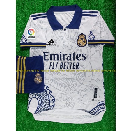 Bộ áo bóng đá Real trắng ( Real Madrid ) Super hàng Thailand 2022-2023