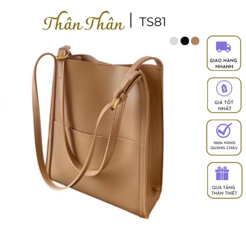Túi Tote da hai quai vừa A4 phong cách hàn quốc TS285