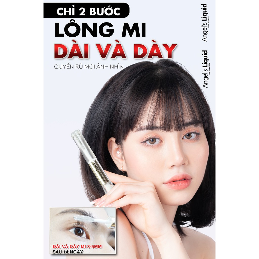 Dưỡng Mi Angel Liquid Tinh Chất Dưỡng Mi Dày Và Dài 2 Bước Angel's Liquid Eyelash Essence 5ml & Ampoule 5ml [CHÍNH HÃNG]