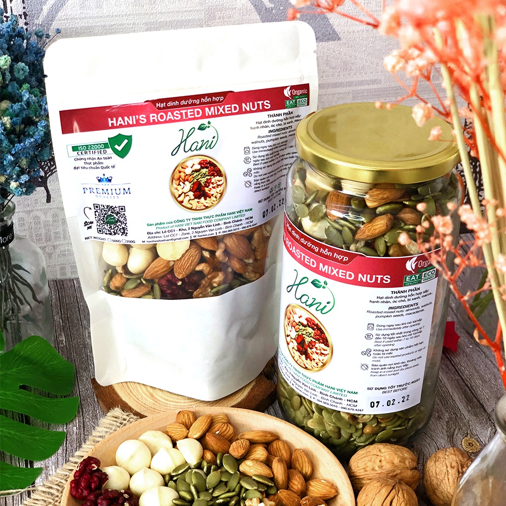Hạt Dinh Dưỡng Mix 5 Siêu Hạt 500g Hàng Nhập Khẩu Thượng Hàng  HANI FOOD