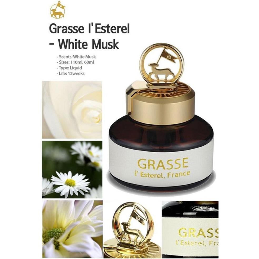Nước hoa Ô tô Bullsone Bullsone Grasse L'Esterel - White Lily Musk HQST31 (110ml)