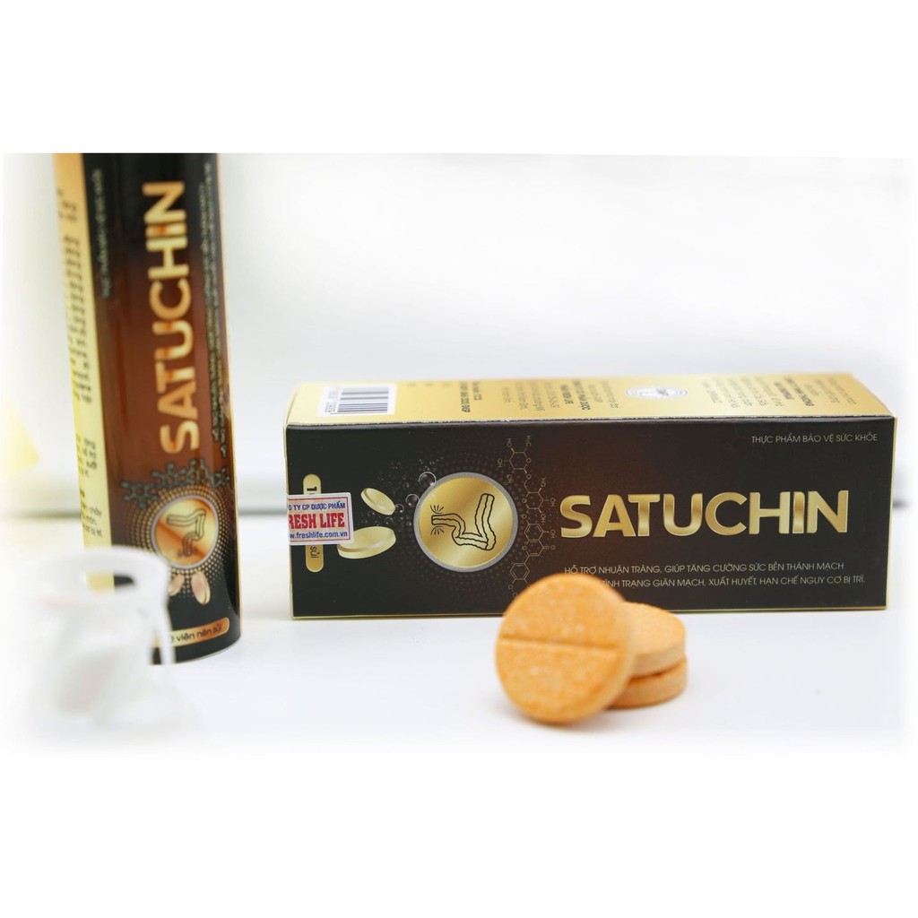 ✅CAM KẾT CHÍNH HÃNG - SATUCHIN (Hộp 3 tuýp sủi) – Viên sủi trĩ chiết xuất từ hoa hòe | BigBuy360 - bigbuy360.vn