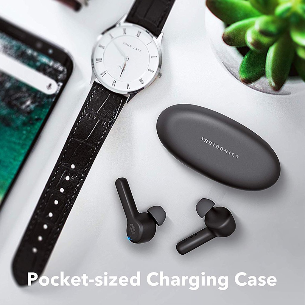 Tai Nghe Nhét Tai True Wireless Bluetooth TaoTronics TT-BH053 Chuẩn Chống Nước IPX7 Sử Dụng Đến 40 Giờ - Chính Hãng