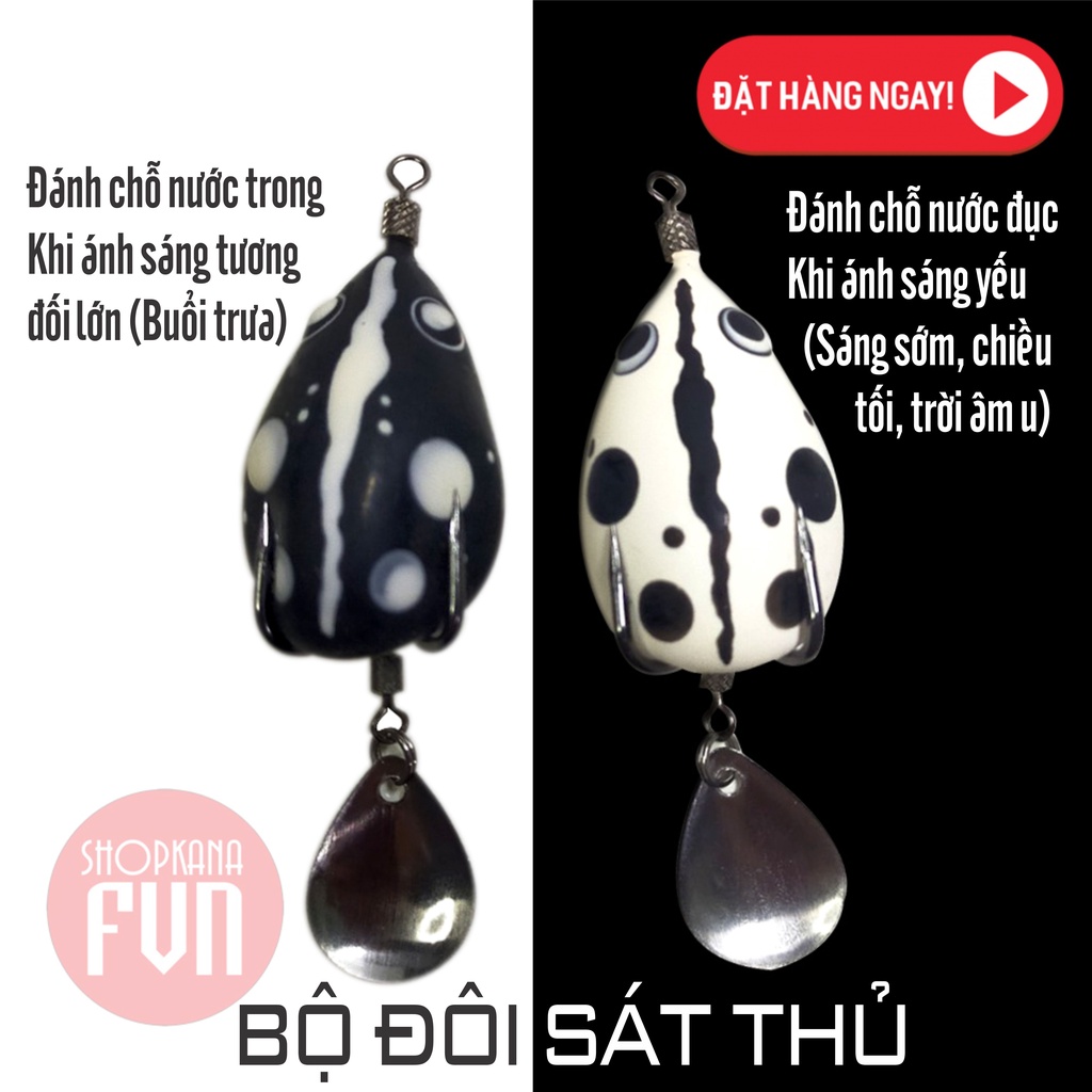 Combo 2 nhái hơi sóc chuột đen trắng (BỘ ĐÔI SÁT THỦ)