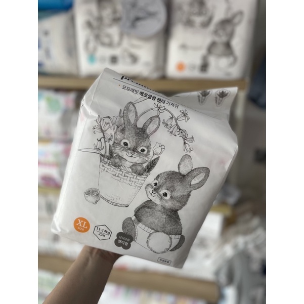 Bỉm Quần/Dán Momo Rabbit Nội Địa Hàn dòng bỉm thươngf Đủ Size S50/M32/L30 và L28/XL22