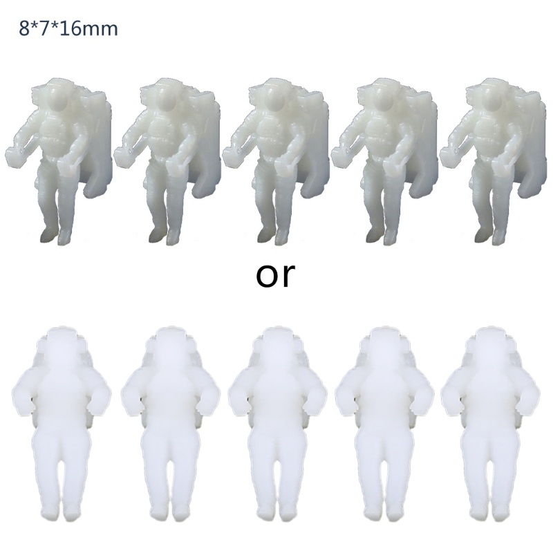 Sa Set 5 Tượng Phi Hành Gia Mini Trang Trí