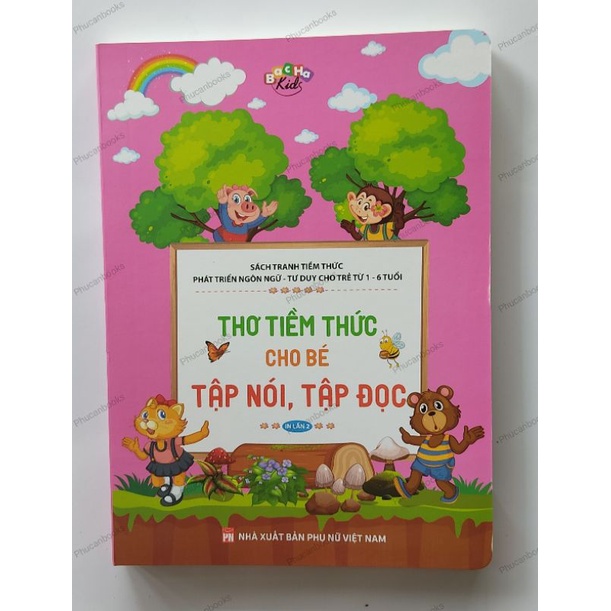 Sách - Thơ tiềm thức cho bé tập nói tập đọc.