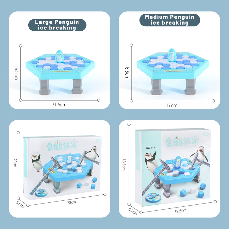 ZHAN QI TOYS Bộ đồ chơi phá băng cứu chim cánh cụt Zhan Qi Toys dành cho gia đình