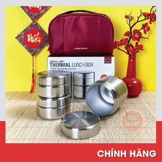 Hộp cơm giữ nhiệt inox 304 kèm đũa và túi giữ nhiệt Lock&Lock LHC8015