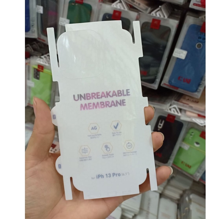 Miếng Dán PPF Trong Mờ Chống Vân Tay & Tự Phục Hồi trầy xước iPhone 13/13 Pro/13 Pro max, 13 Mini