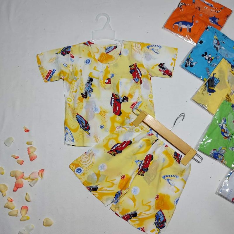 Combo 10 đồ bộ tole(lanh) bé trai size 1(4-6 kí)