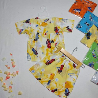 Combo 10 đồ bộ tole(lanh) bé trai size 1(4-6 kí)