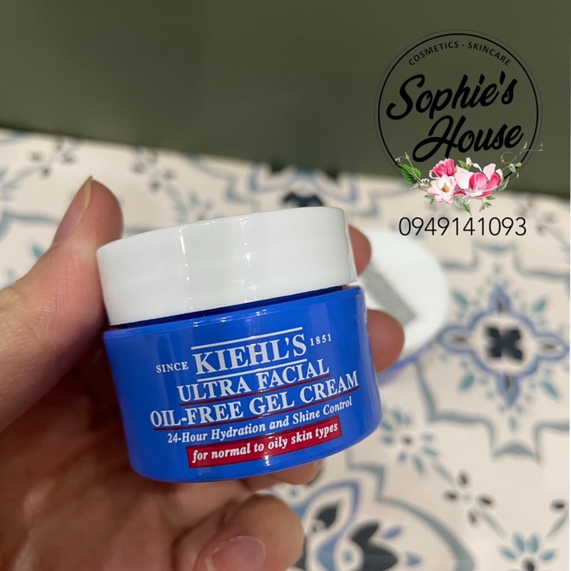 14ml - Kem dưỡng kiềm dầu Kiehls / Kiehl’s Ultra Facial Oil Free Gel Cream