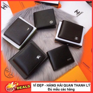 Ví da nam fullbox hải quan thanh lý ( đủ các hãng)