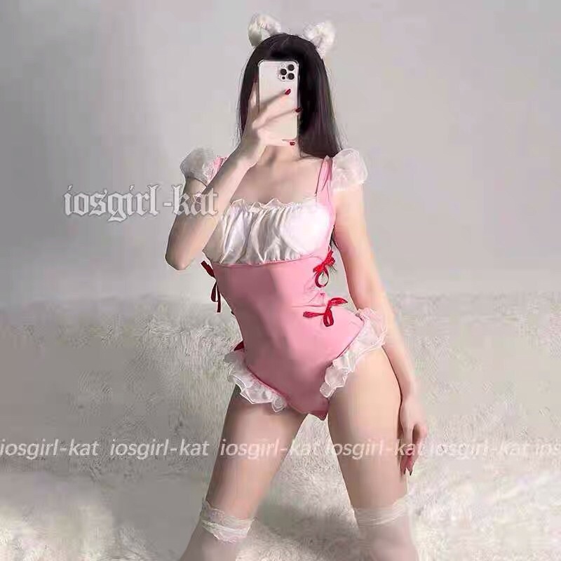 Bodysuit đồ liền thân phối nơ đỏ đáng yêu ngọt ngào CL865314 | BigBuy360 - bigbuy360.vn