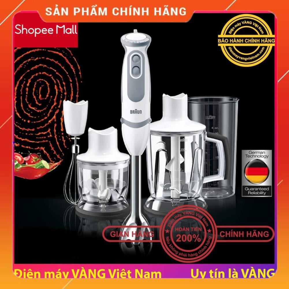 [ELHAB4 giảm tối đa 500K] [BIG SALE] Máy xay sinh tố cầm tay châu âu Braun MQ5045 hãng phân phối