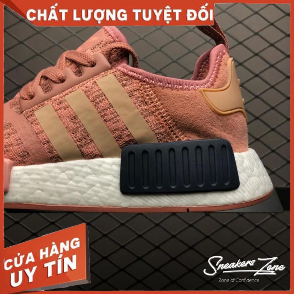 (FREE SHIP + HỘP + QUÀ) Giày thể thao NMD R1 pink hồng đất siêu đẹp cho nam và nữ