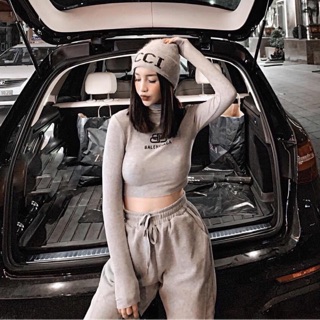 Áo Croptop thun Balen (5 màu)