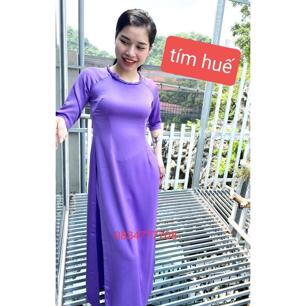 Á0 DÀI TRUYỀN THỐNG TÂY THI TRƠN NHIỀU MÀU XINH XẮN
