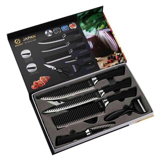 Bộ dao nhật bản 6 món cao cấp công nghệ nhật asakh