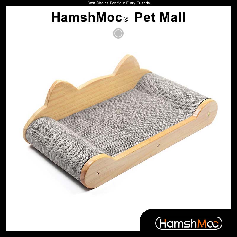 HamshMoc Giường gỗ 2 trong 1 cho mèo cưng