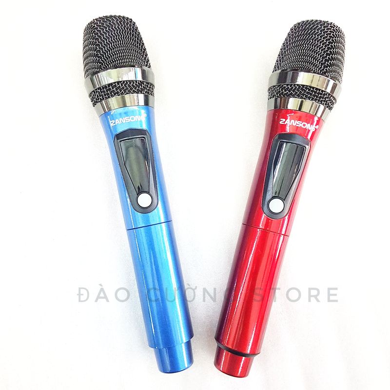 Mic Không Dây Cao Cấp ZANSONG V26. Có Thể Kết Nối Loa Kéo,Âm Ly,Mic Thu Âm. Tặng Kèm Pin Gắn Mic. Bảo Hành 12 Tháng