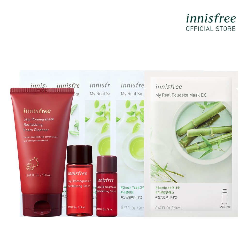 [Mã FMCGMALL giảm 8% đơn 250K] Bộ Sản Phẩm Dưỡng Da Ngăn Ngừa Lão Jeju Pomegranate Revitalizing Set | BigBuy360 - bigbuy360.vn