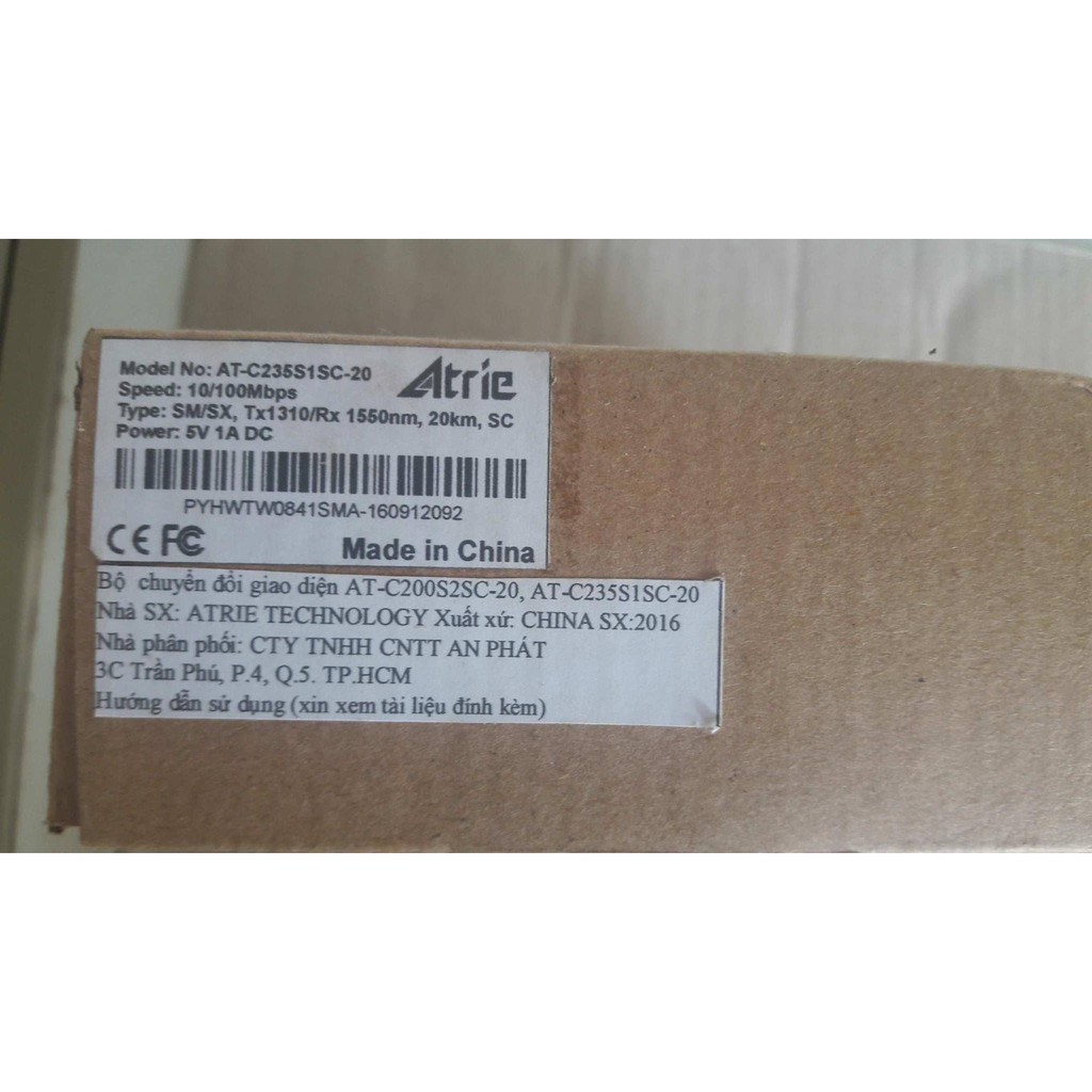 Media Convert quang 1 sợi - ATRIE