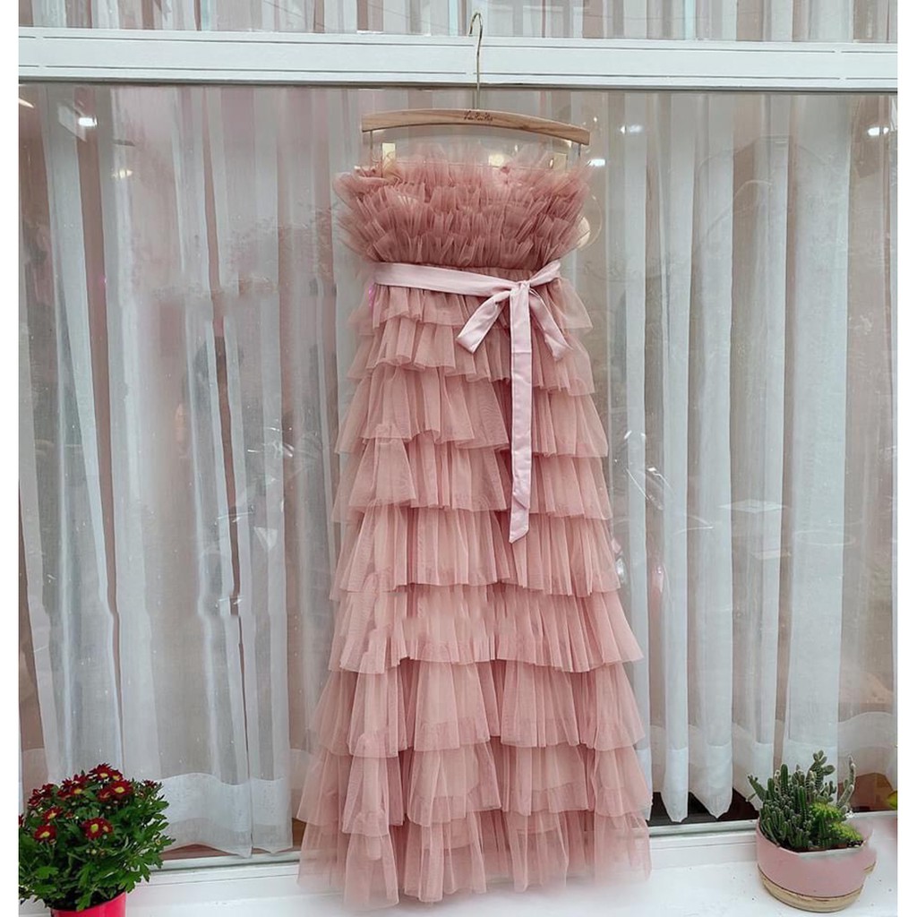 Đầm Hồng công chúa lưới phố tầng ( Clip thật ) | BigBuy360 - bigbuy360.vn