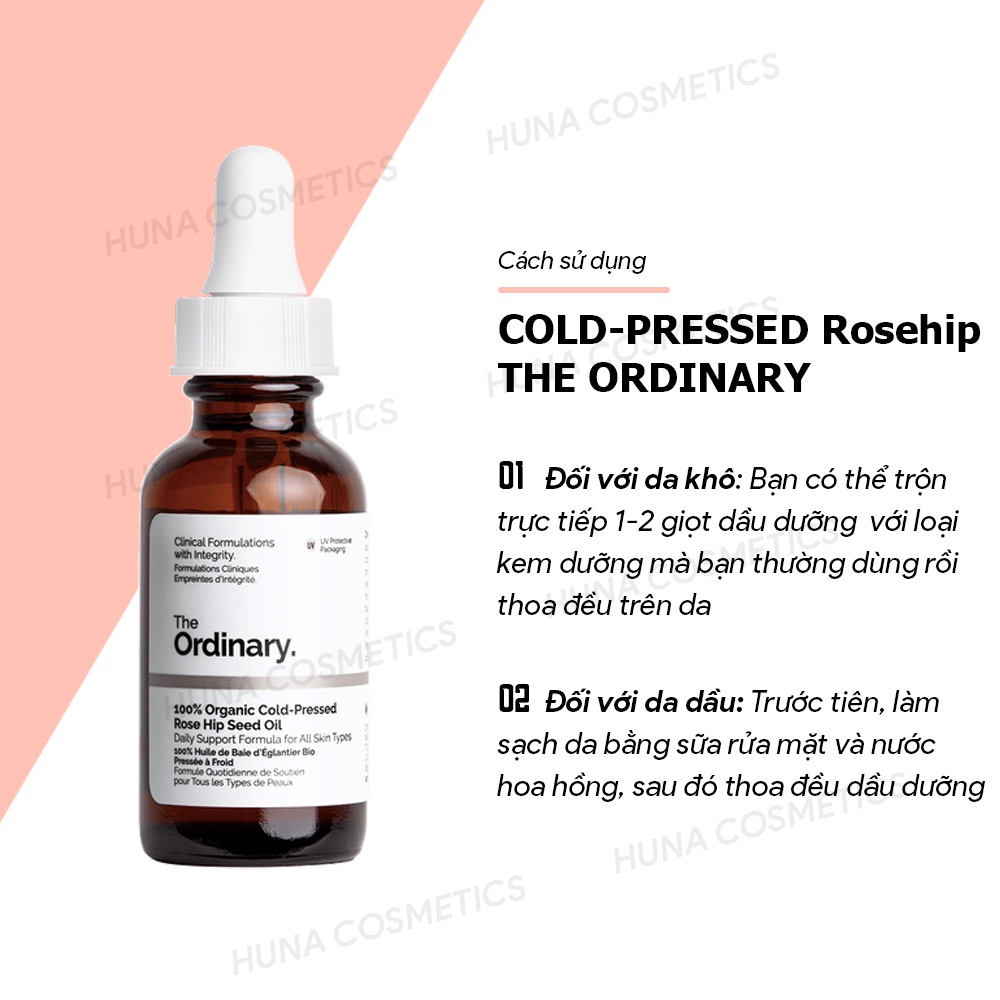 [AUTH] DẦU DƯỠNG 100% ORGANIC COLD-PRESSED ROSE HIP SEED OIL - THE ORDINARY