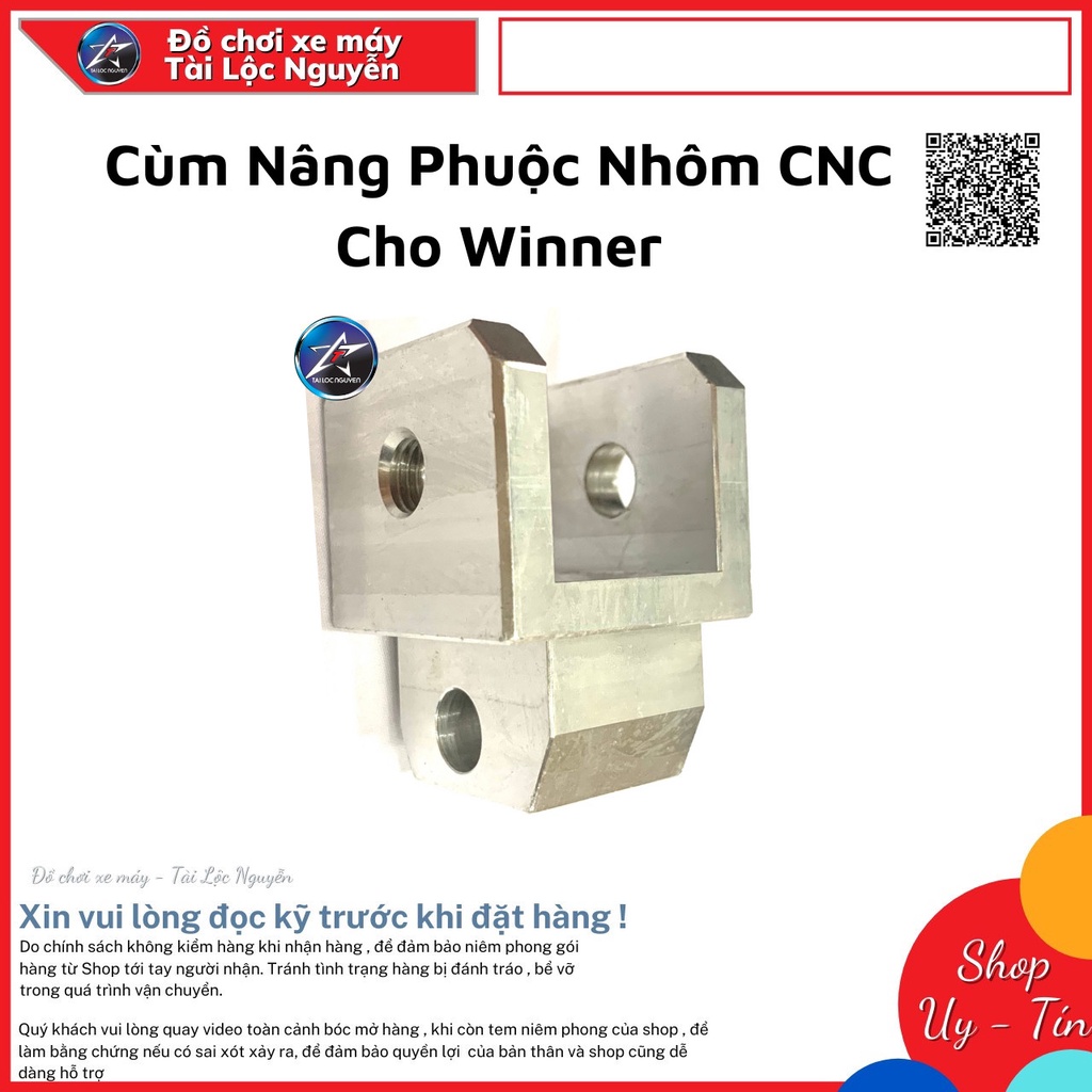 CÙM NÂNG PHUỘC NHÔM CNC CHO WINNER