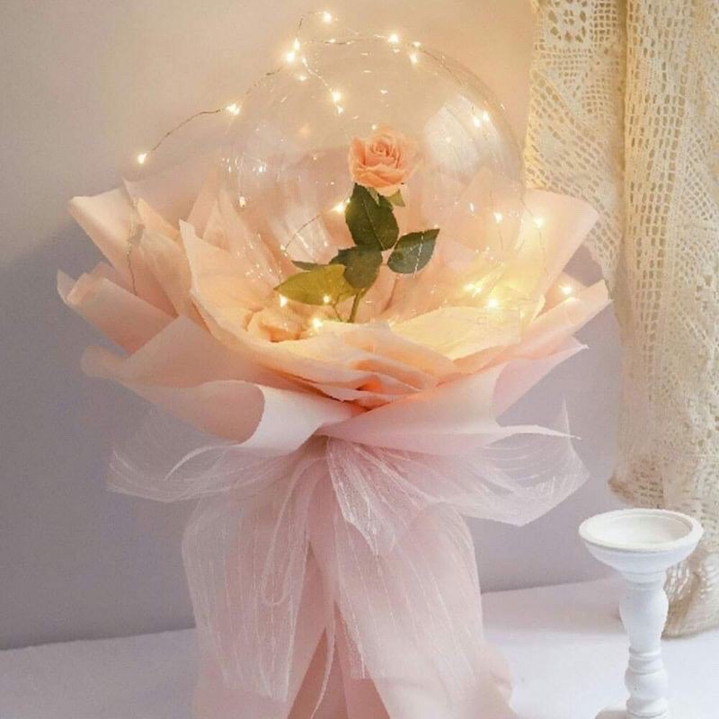 Vỏ bóng trong suốt dung để lồng hoa bên trong