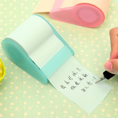 Giấy Note Cuộn Kèm Đồ Kéo Giấy Dính Siêu Chắc Cuộn Giấy Ghi Chú Kéo Nhiều Màu Sắc Tiện Lợi