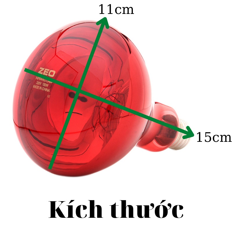 Bóng đèn kích nhiệt làm tóc hồng ngoại 150w