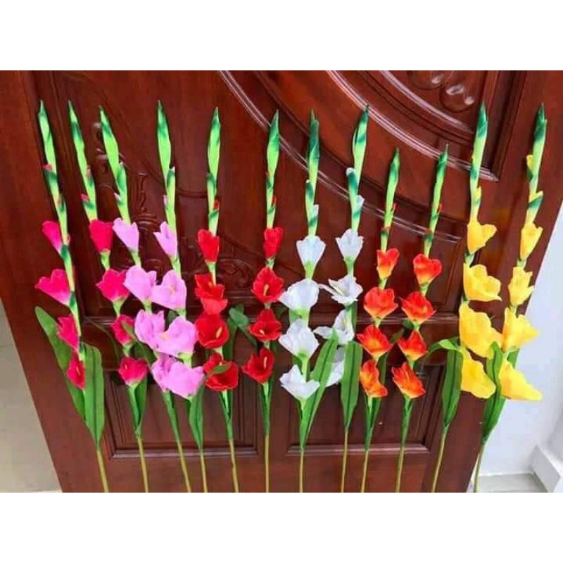 bó 10 cành hoa dơn lụa