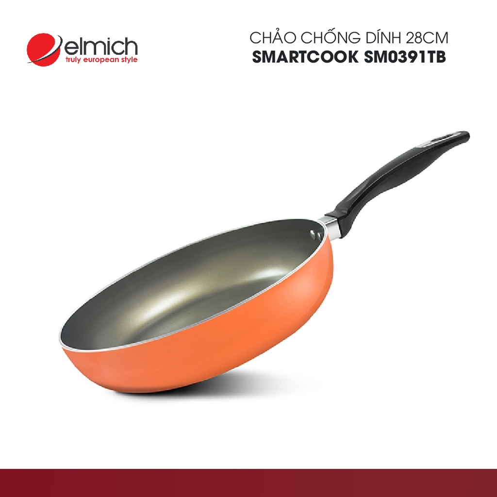 Chảo chống dính cao cấp đáy từ Smartcook Teria | SM0388 size 20cm, 24cm, 26cm, 28cm, 30cm | Hàng Chính Hãng