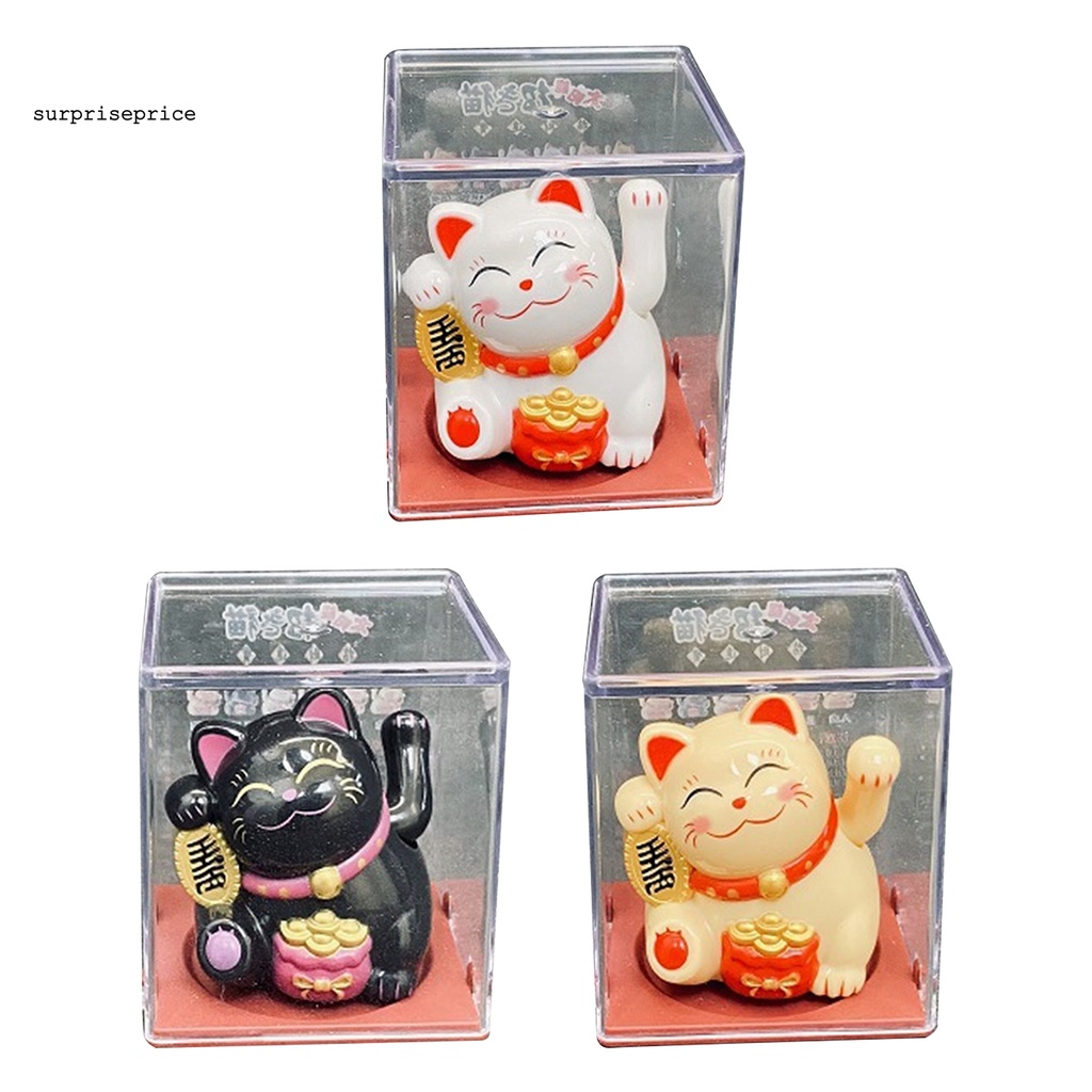 Tượng mèo may mắn trang trí đem lại may mắn phong cách Trung hoa