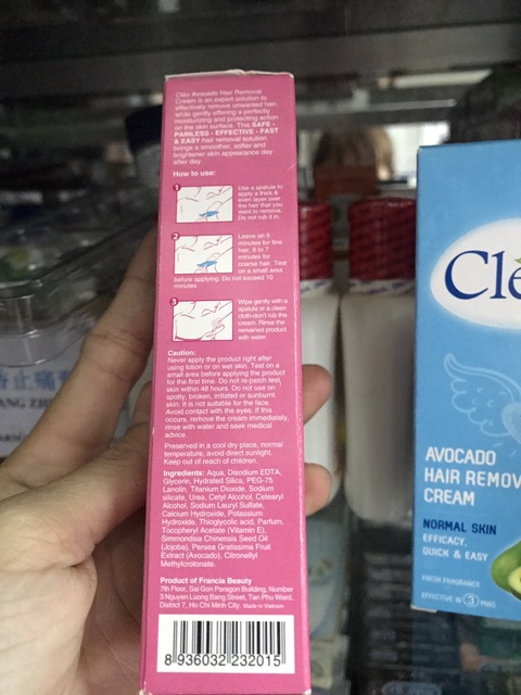 Kem tẩy lông CLEO Nách , Tay ,Chân Avocado 50g | BigBuy360 - bigbuy360.vn
