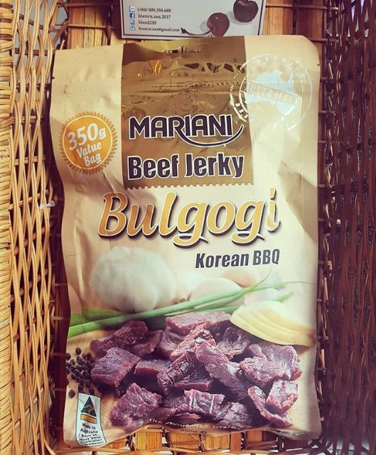 Thịt khô bò Úc MARIANI - vị Korean BBQ 350g hoặc FIVE SPICE 350g hoặc WAGYU 225g - Jerky beef | BigBuy360 - bigbuy360.vn